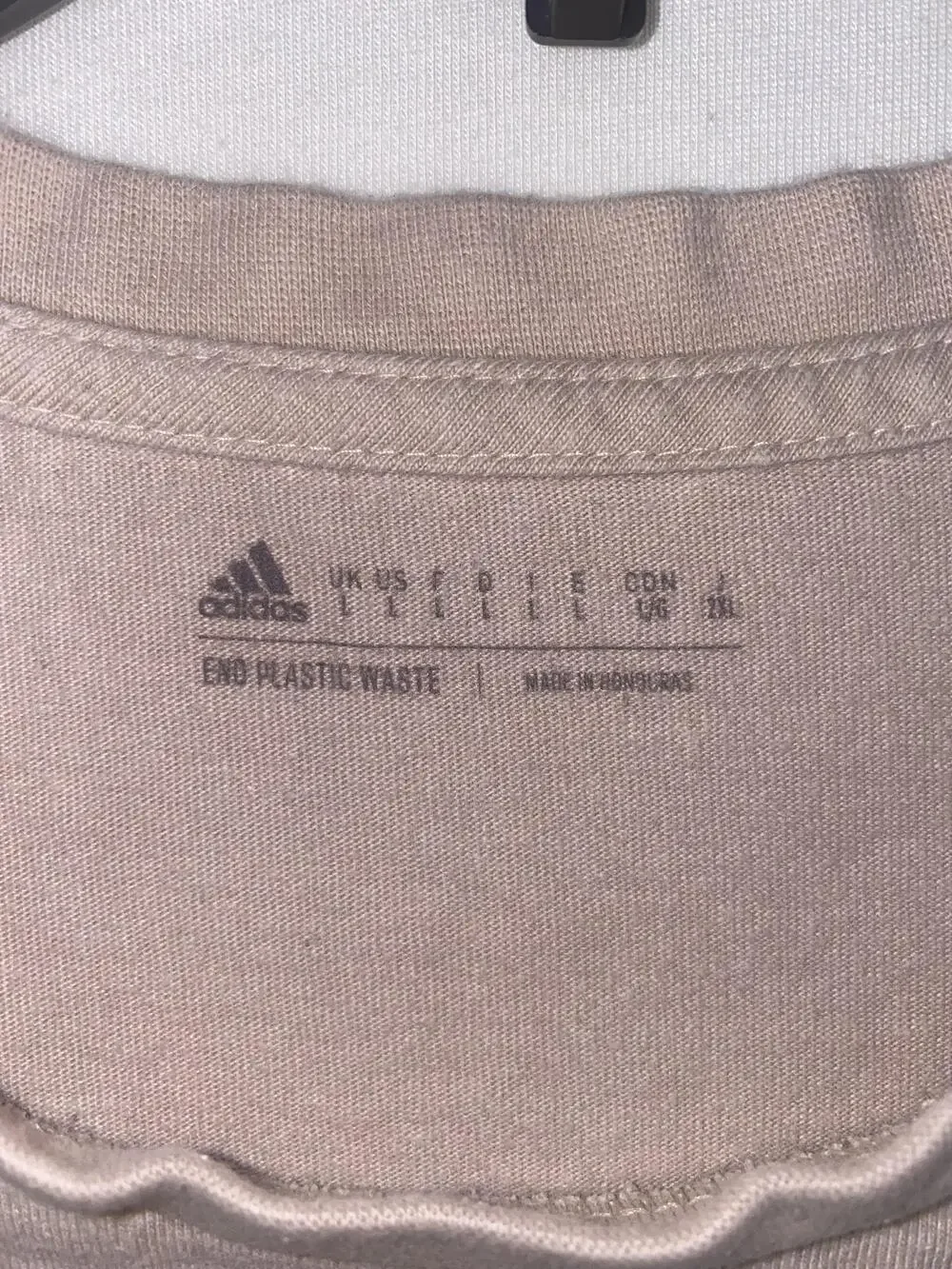 Adidas Shirt Mens Medium Beige Camo Logo Graphic Tee T-Shirt Casual Sports